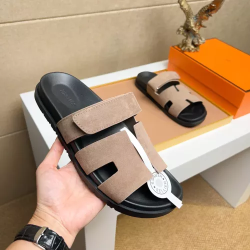 Replica Hermes Slippers For Men #1356923 $56.00 USD for Wholesale