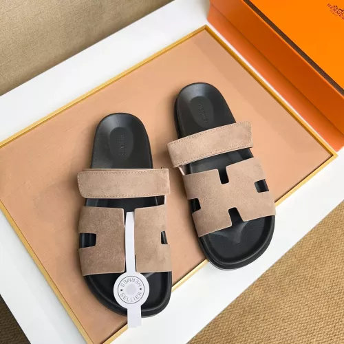 Replica Hermes Slippers For Men #1356923 $56.00 USD for Wholesale