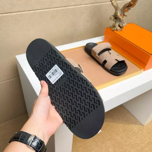 Replica Hermes Slippers For Men #1356923 $56.00 USD for Wholesale