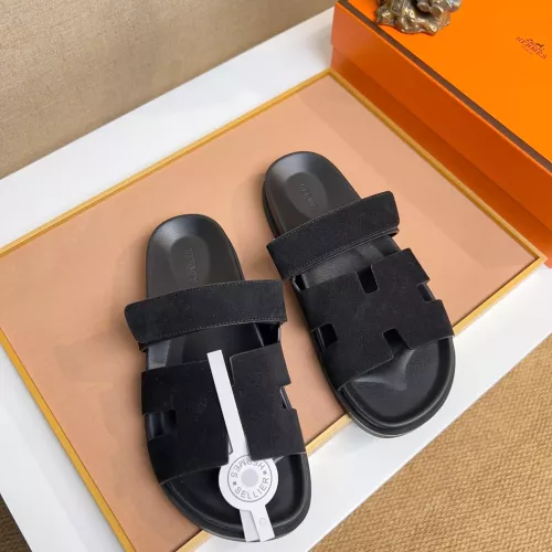 Replica Hermes Slippers For Men #1356942 $56.00 USD for Wholesale