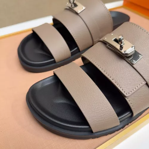 Replica Hermes Slippers For Men #1356958 $56.00 USD for Wholesale