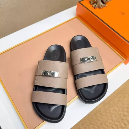 Replica Hermes Slippers For Men #1356958 $56.00 USD for Wholesale