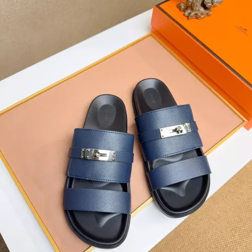 Replica Hermes Slippers For Men #1356961 $56.00 USD for Wholesale