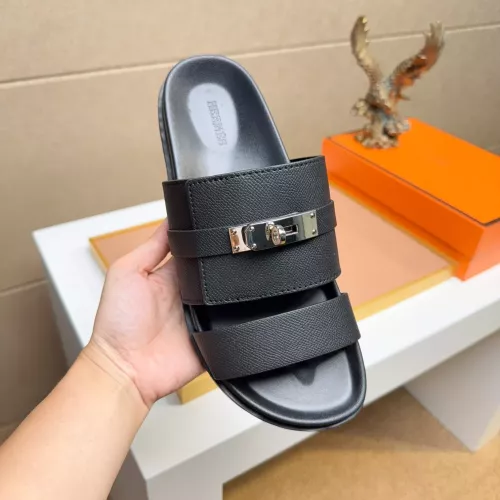 Replica Hermes Slippers For Men #1356966 $56.00 USD for Wholesale