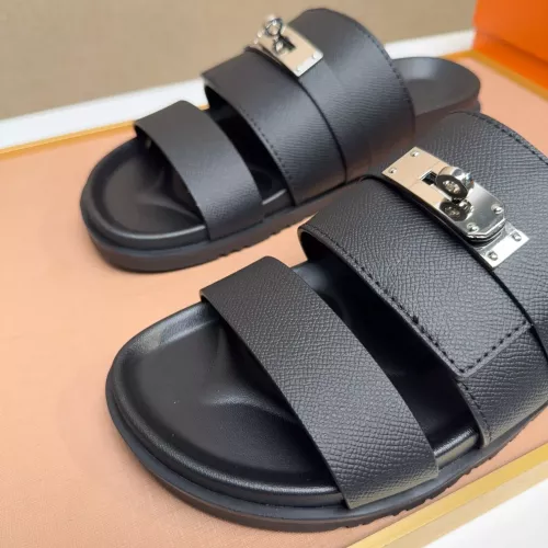 Replica Hermes Slippers For Men #1356966 $56.00 USD for Wholesale