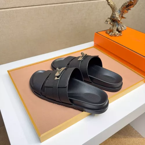Replica Hermes Slippers For Men #1356966 $56.00 USD for Wholesale