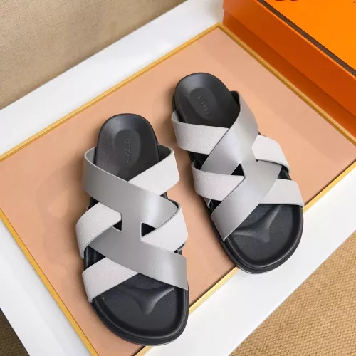 Replica Hermes Slippers For Men #1356969 $56.00 USD for Wholesale