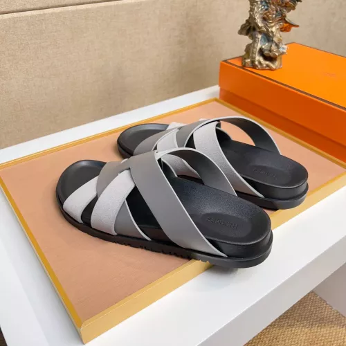 Replica Hermes Slippers For Men #1356969 $56.00 USD for Wholesale