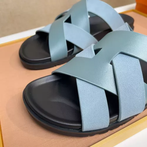 Replica Hermes Slippers For Men #1356972 $56.00 USD for Wholesale