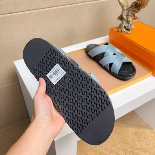 Replica Hermes Slippers For Men #1356972 $56.00 USD for Wholesale