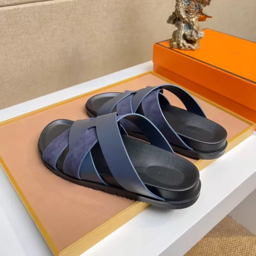 Replica Hermes Slippers For Men #1356976 $56.00 USD for Wholesale