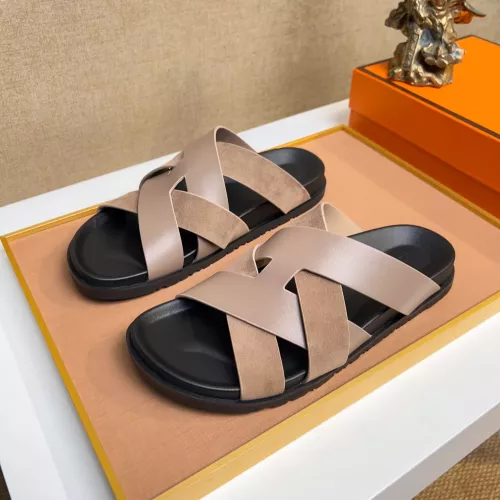 Wholesale Hermes Slippers For Men #1356980 $56.00 USD, Wholesale Quality Replica Hermes Slippers