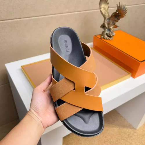 Replica Hermes Slippers For Men #1356982 $56.00 USD for Wholesale