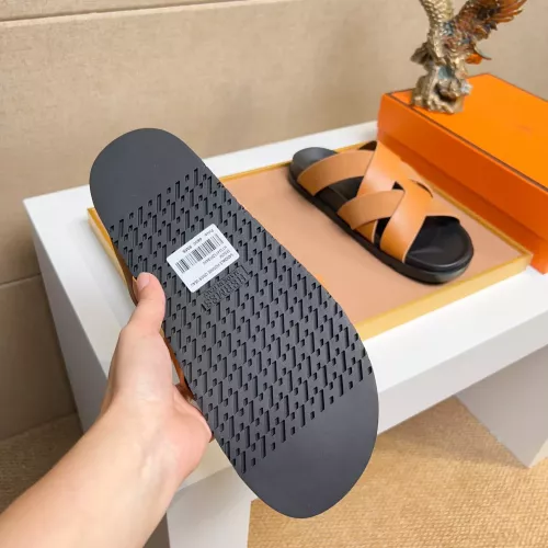 Replica Hermes Slippers For Men #1356982 $56.00 USD for Wholesale