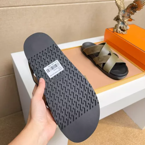 Replica Hermes Slippers For Men #1356990 $56.00 USD for Wholesale