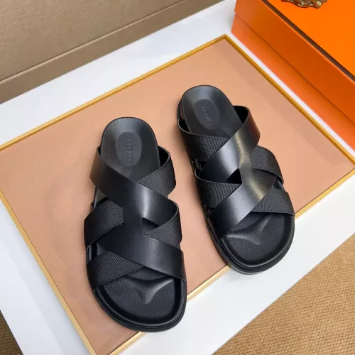Replica Hermes Slippers For Men #1357002 $56.00 USD for Wholesale