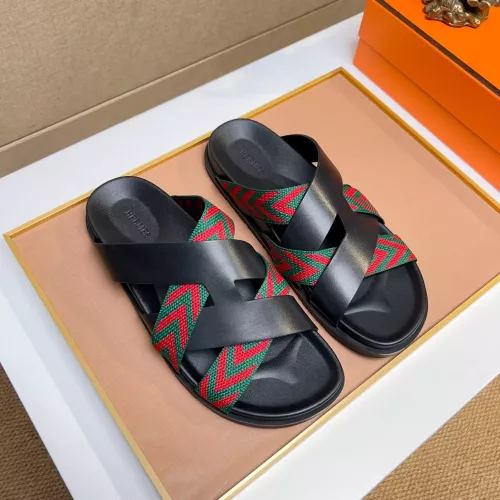 Replica Hermes Slippers For Men #1357009 $56.00 USD for Wholesale
