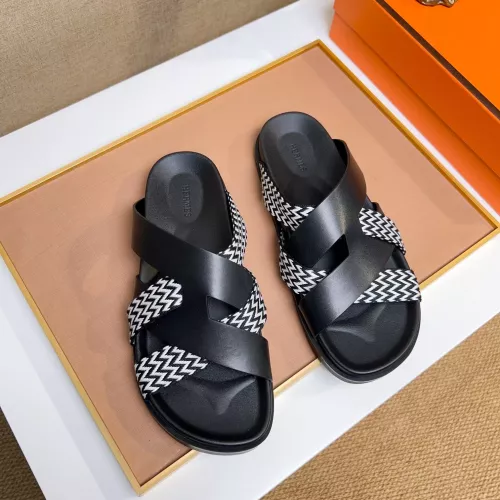 Replica Hermes Slippers For Men #1357011 $56.00 USD for Wholesale