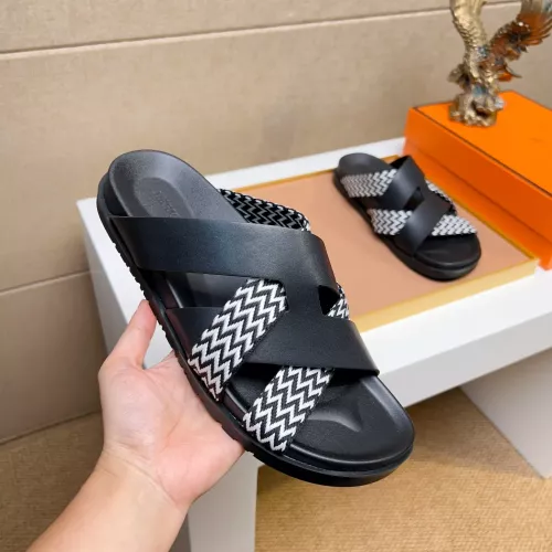 Replica Hermes Slippers For Men #1357011 $56.00 USD for Wholesale