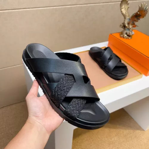 Replica Hermes Slippers For Men #1357015 $56.00 USD for Wholesale