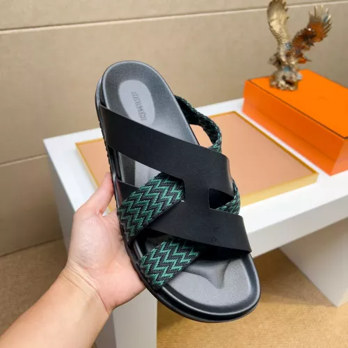 Replica Hermes Slippers For Men #1357017 $56.00 USD for Wholesale
