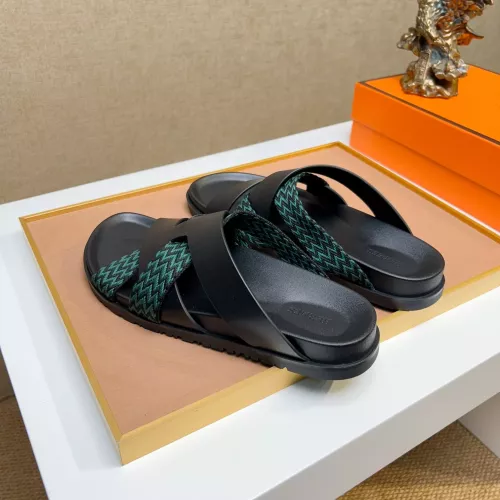Replica Hermes Slippers For Men #1357017 $56.00 USD for Wholesale