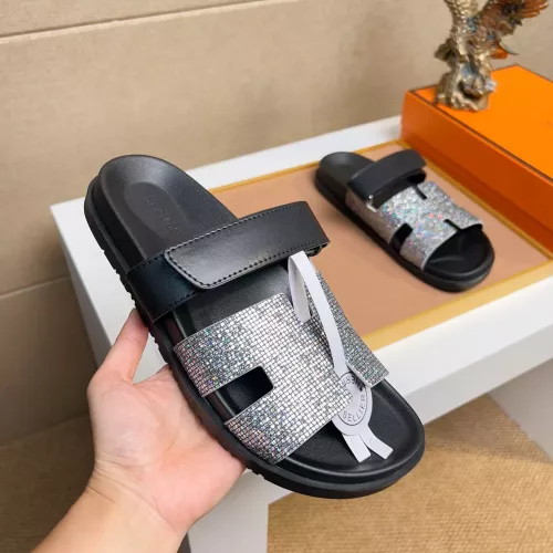 Replica Hermes Slippers For Men #1357023 $60.00 USD for Wholesale
