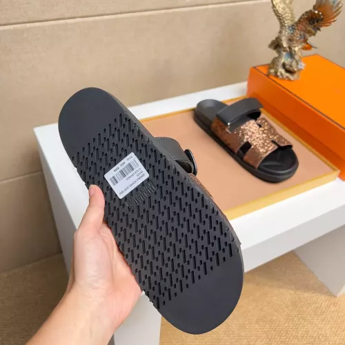 Replica Hermes Slippers For Men #1357029 $60.00 USD for Wholesale