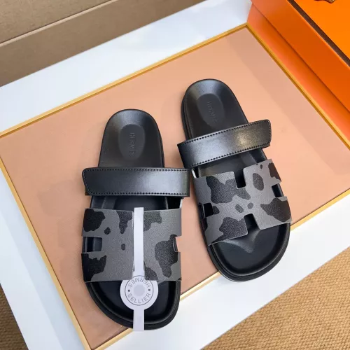 Replica Hermes Slippers For Men #1357058 $56.00 USD for Wholesale