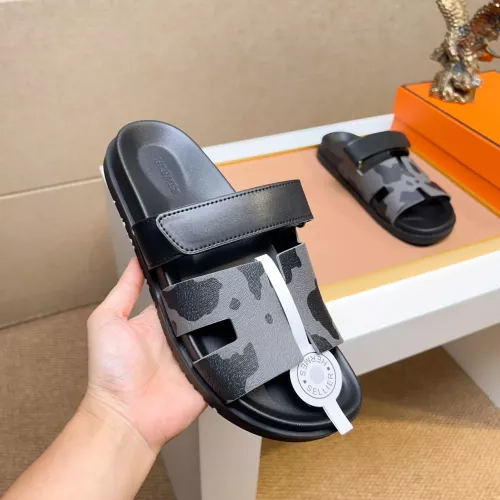 Replica Hermes Slippers For Men #1357058 $56.00 USD for Wholesale