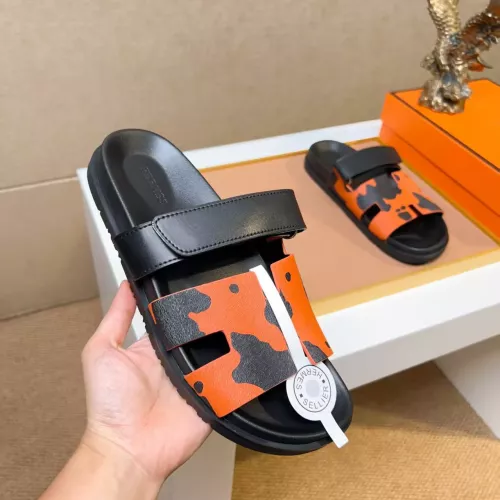 Replica Hermes Slippers For Men #1357073 $56.00 USD for Wholesale