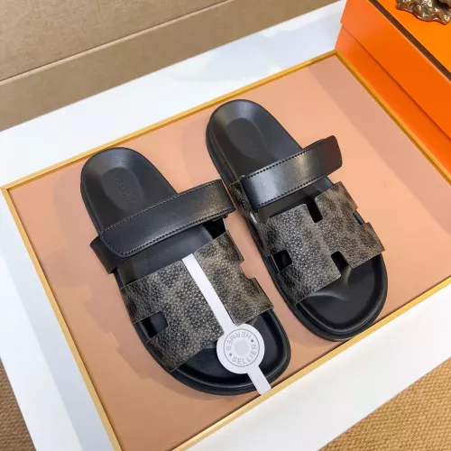 Replica Hermes Slippers For Men #1357083 $56.00 USD for Wholesale