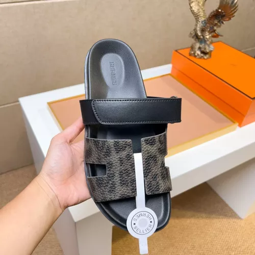 Replica Hermes Slippers For Men #1357083 $56.00 USD for Wholesale