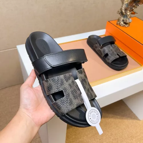 Replica Hermes Slippers For Men #1357083 $56.00 USD for Wholesale