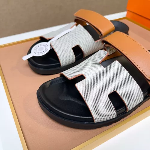 Replica Hermes Slippers For Men #1357094 $56.00 USD for Wholesale