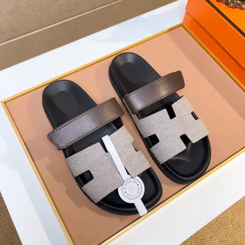 Replica Hermes Slippers For Men #1357096 $56.00 USD for Wholesale