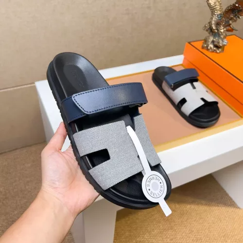 Replica Hermes Slippers For Men #1357100 $56.00 USD for Wholesale