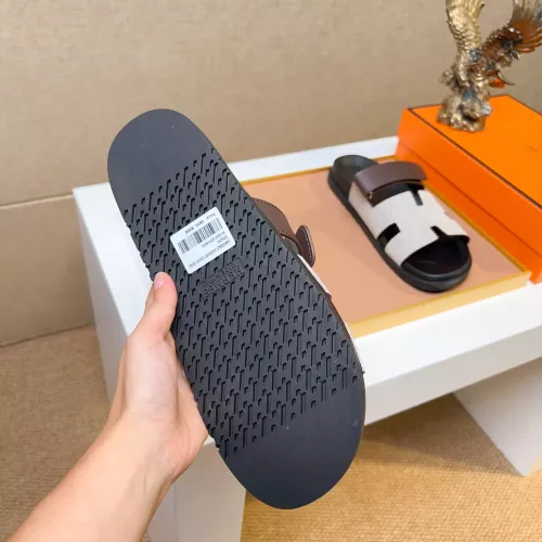 Replica Hermes Slippers For Men #1357107 $56.00 USD for Wholesale