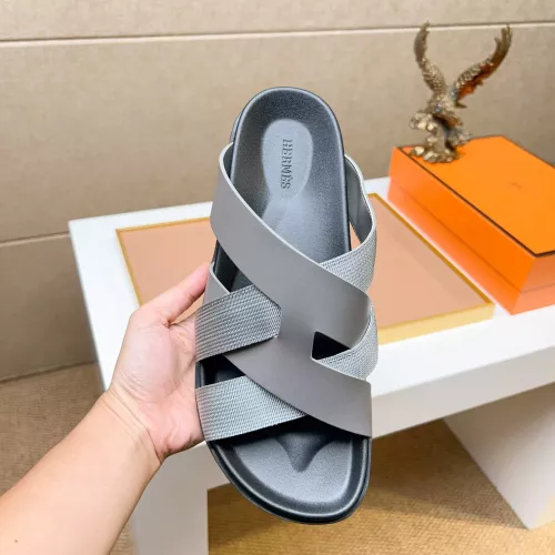 Replica Hermes Slippers For Men #1357111 $56.00 USD for Wholesale