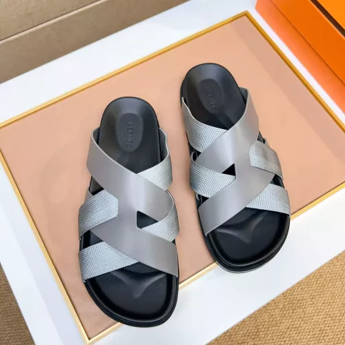 Replica Hermes Slippers For Men #1357111 $56.00 USD for Wholesale