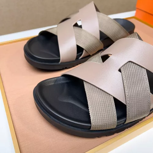 Replica Hermes Slippers For Men #1357113 $56.00 USD for Wholesale