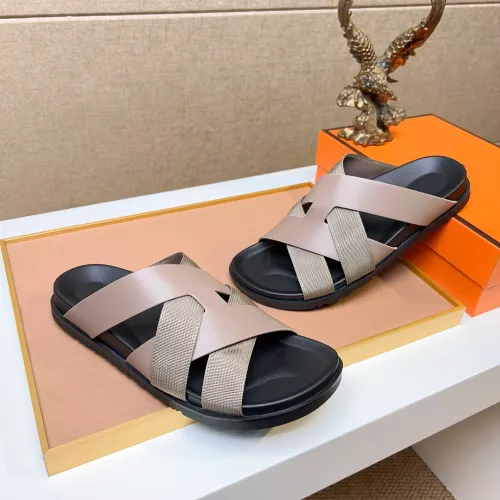Replica Hermes Slippers For Men #1357113 $56.00 USD for Wholesale