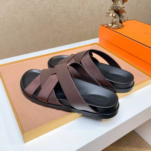 Replica Hermes Slippers For Men #1357115 $56.00 USD for Wholesale