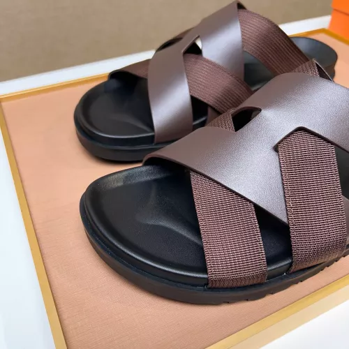 Replica Hermes Slippers For Men #1357115 $56.00 USD for Wholesale