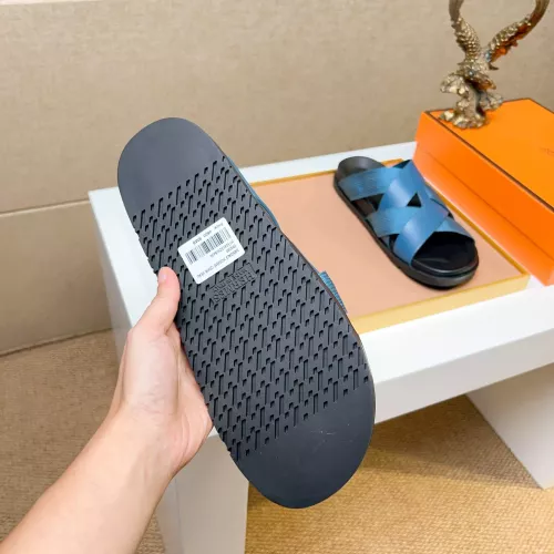 Replica Hermes Slippers For Men #1357117 $56.00 USD for Wholesale