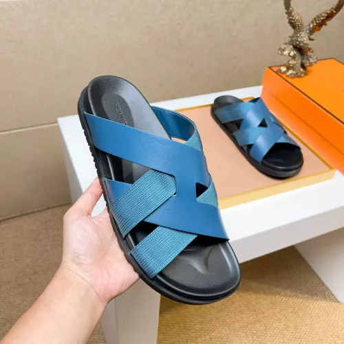 Replica Hermes Slippers For Men #1357117 $56.00 USD for Wholesale