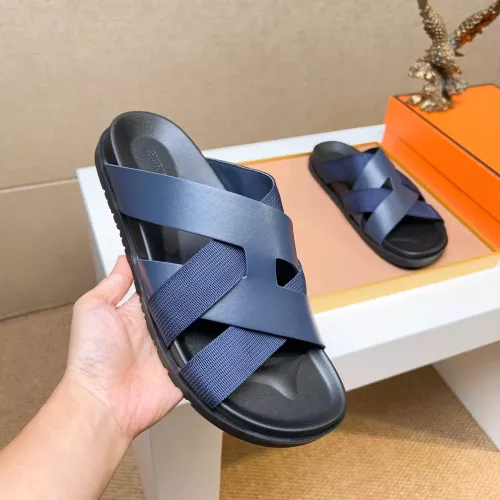 Replica Hermes Slippers For Men #1357119 $56.00 USD for Wholesale