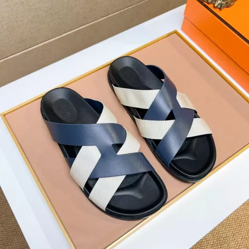 Replica Hermes Slippers For Men #1357121 $56.00 USD for Wholesale