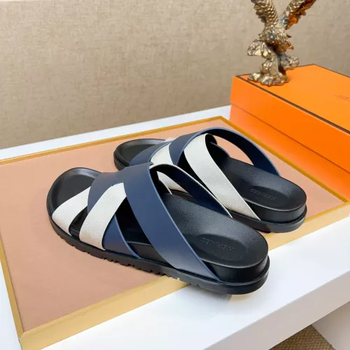 Replica Hermes Slippers For Men #1357121 $56.00 USD for Wholesale
