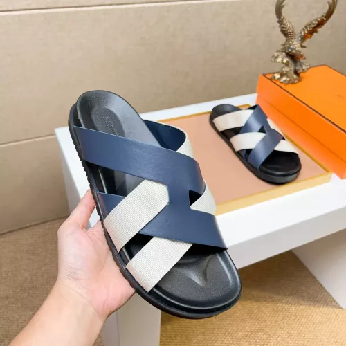 Replica Hermes Slippers For Men #1357121 $56.00 USD for Wholesale
